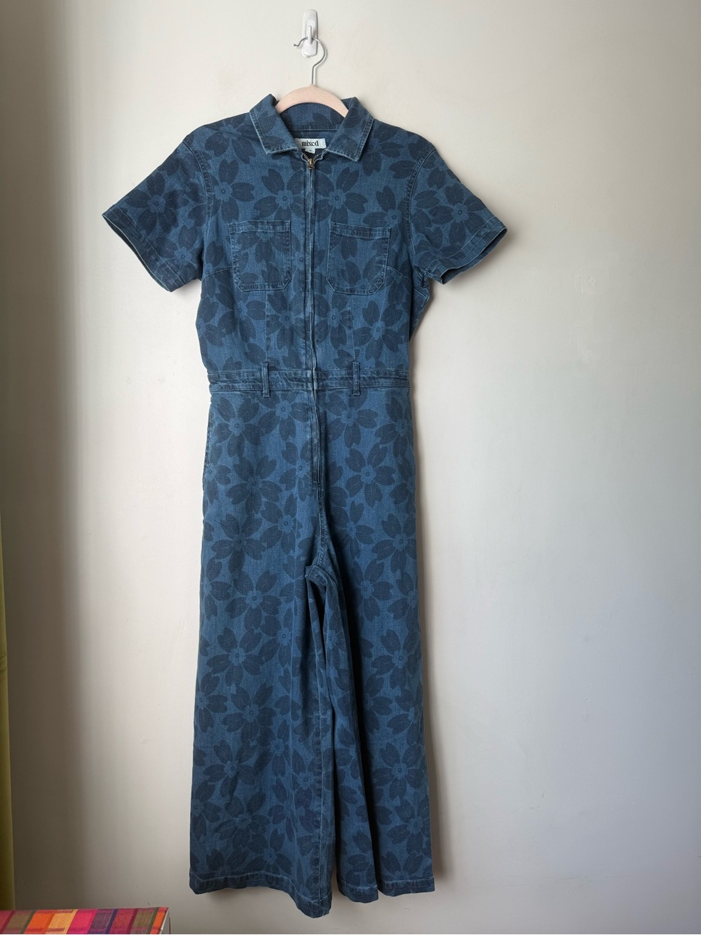 Mixed by Nasrin Quincy Jumpsuit in Sakura Denim M - Picture 6 of 9